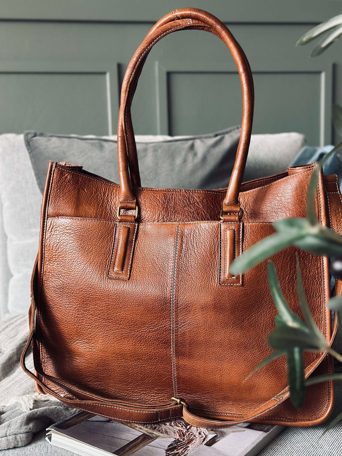 Werktas - Walnut leather