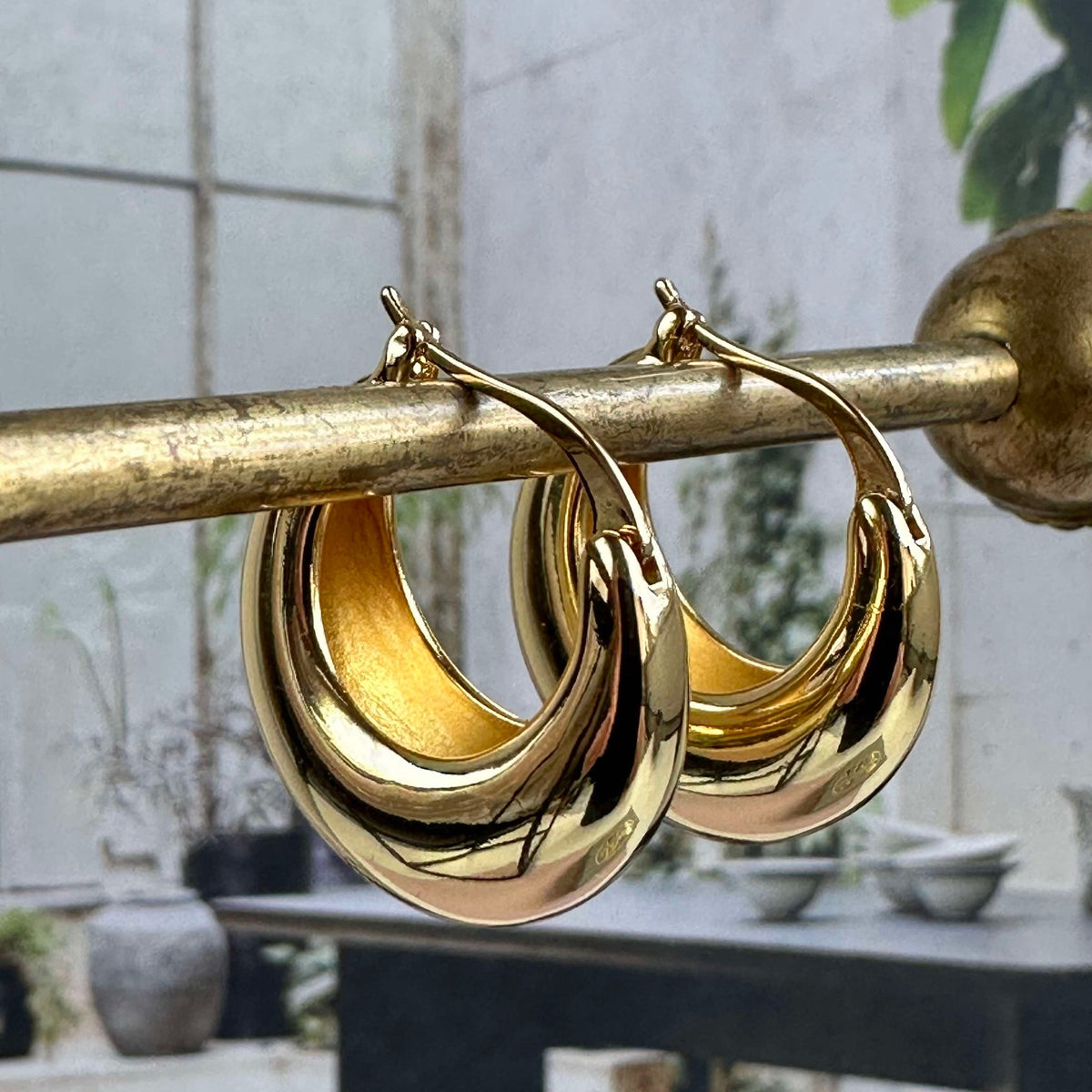 Oorbellen Baby mini 18K verguld