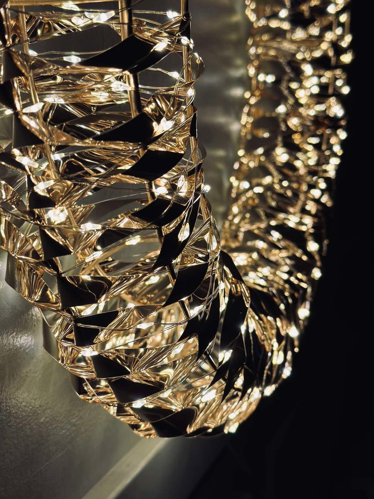 Krans met micro led-licht - 38cm