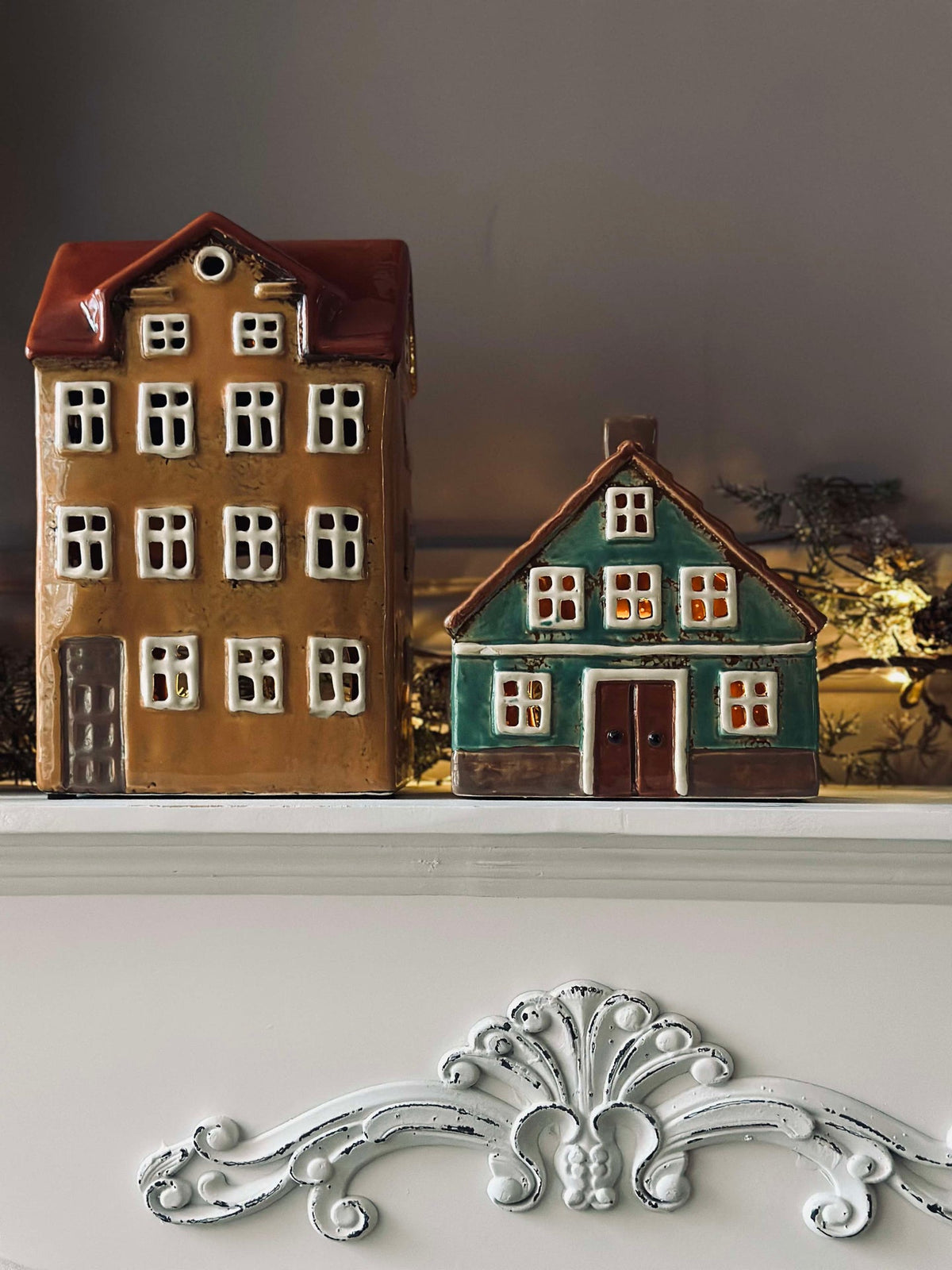 Licht huis keramiek - groen