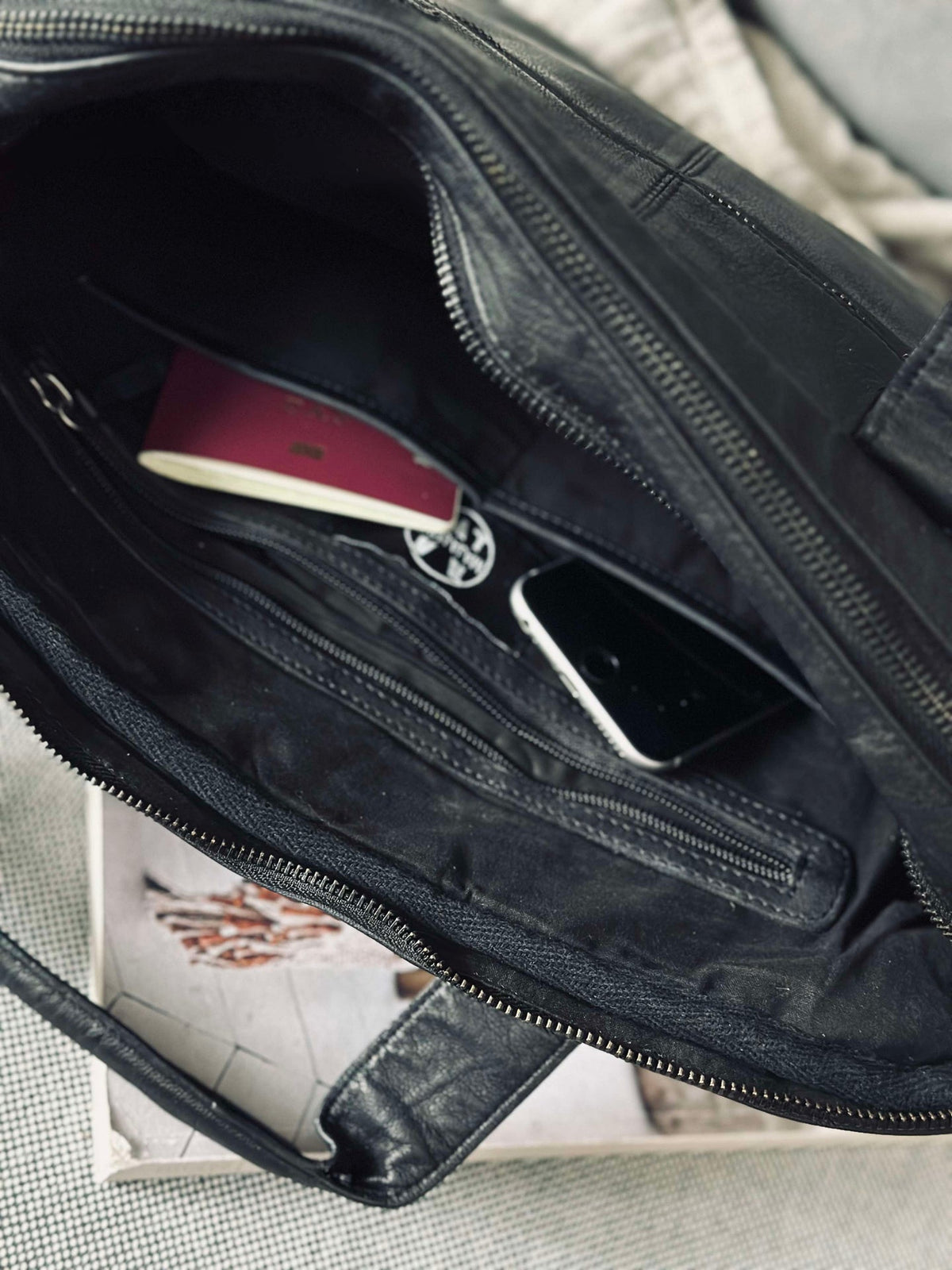 Werktas - Black Cow leather