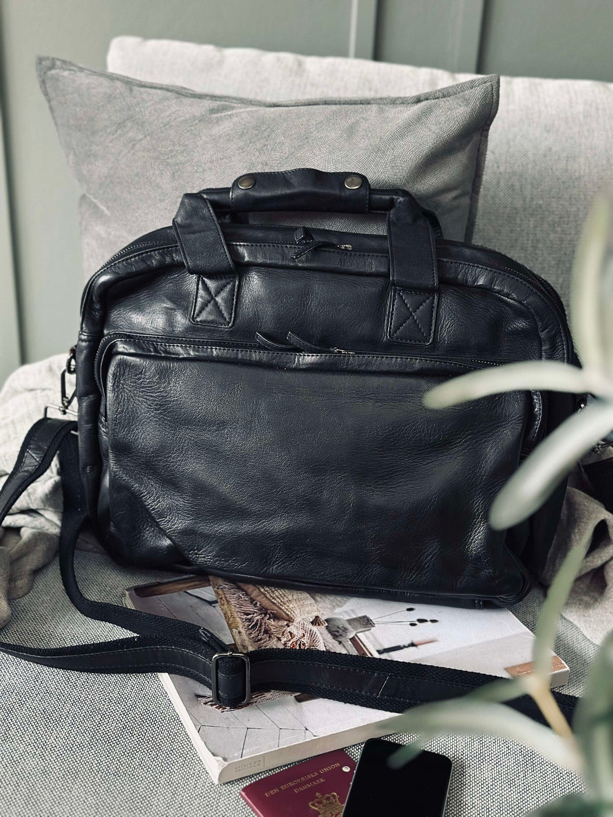 Werktas - Black Cow leather