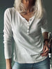 Basis blouse met knopen – White