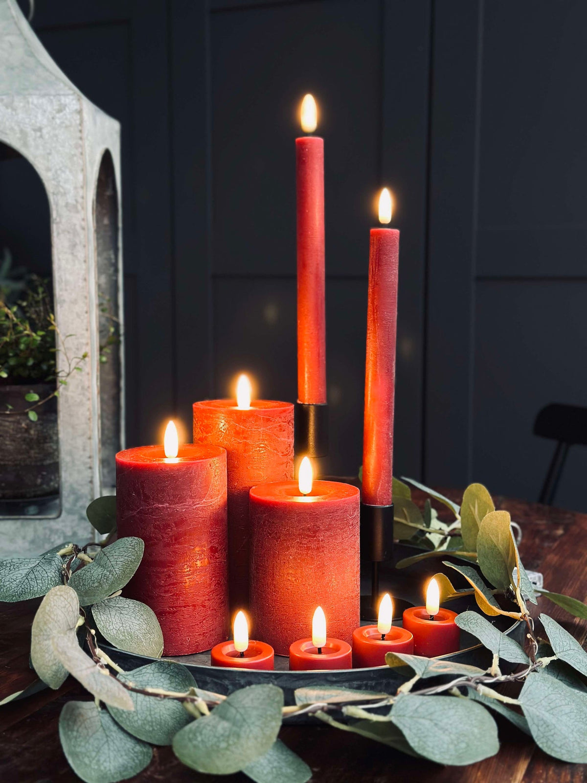 LED-lichtset met 10 delen - Rood