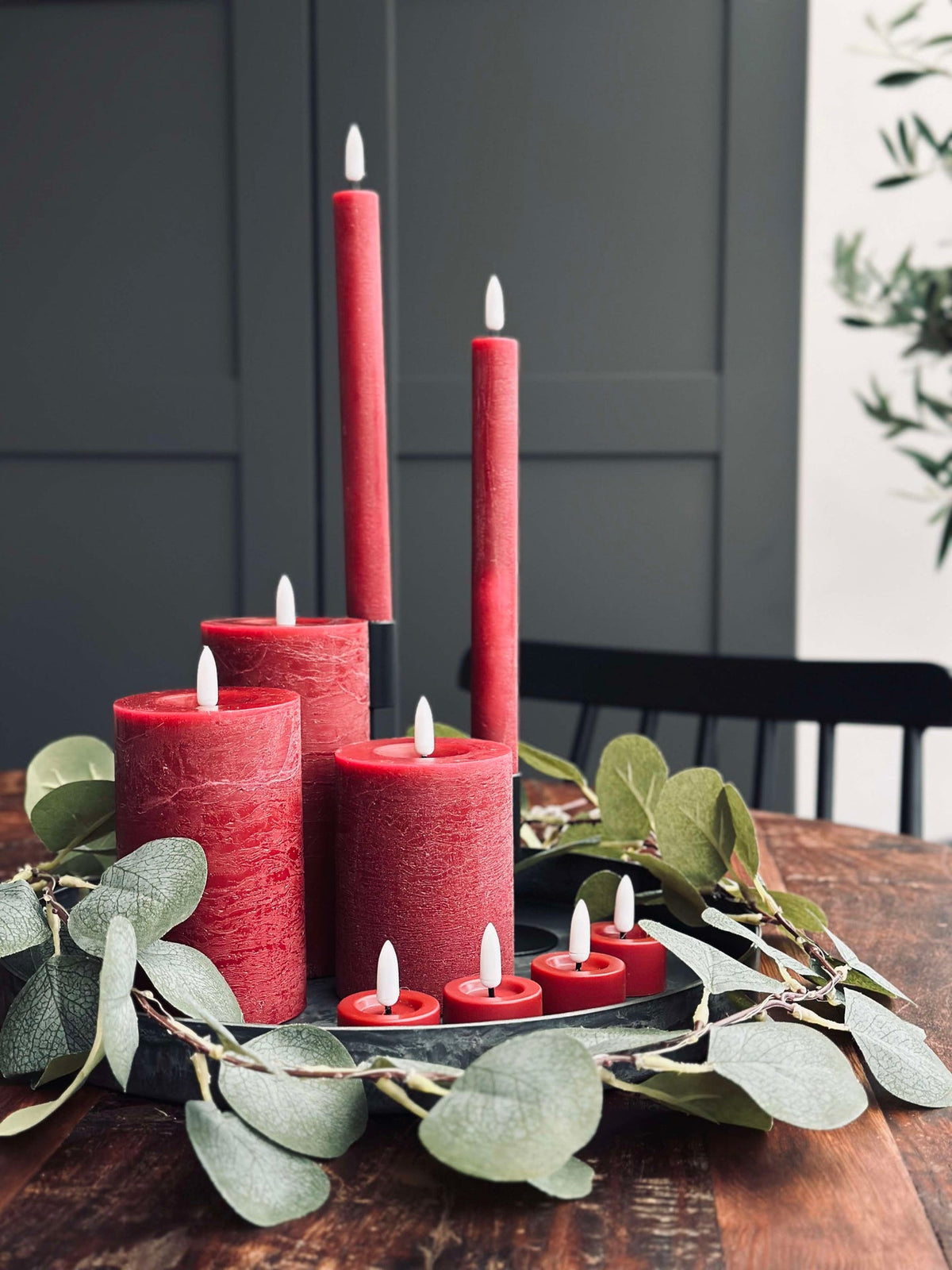LED-lichtset met 10 delen - Rood