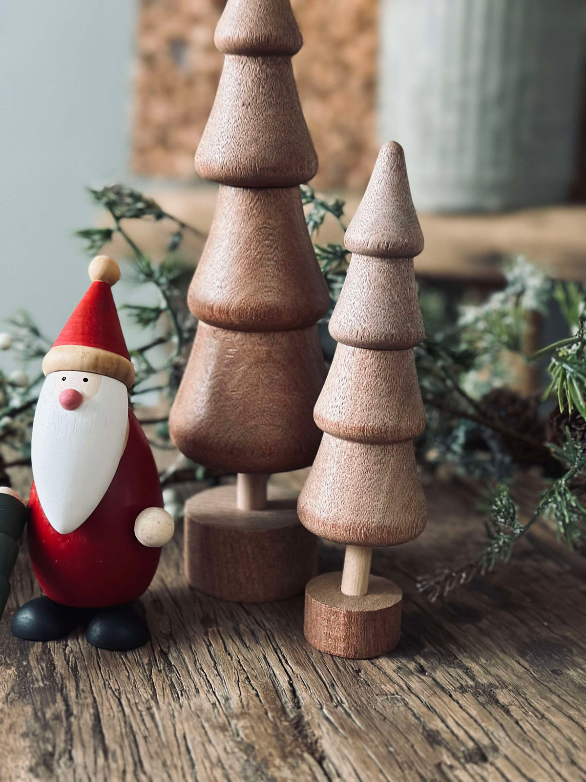 Kerstboom Wood - Bruin large