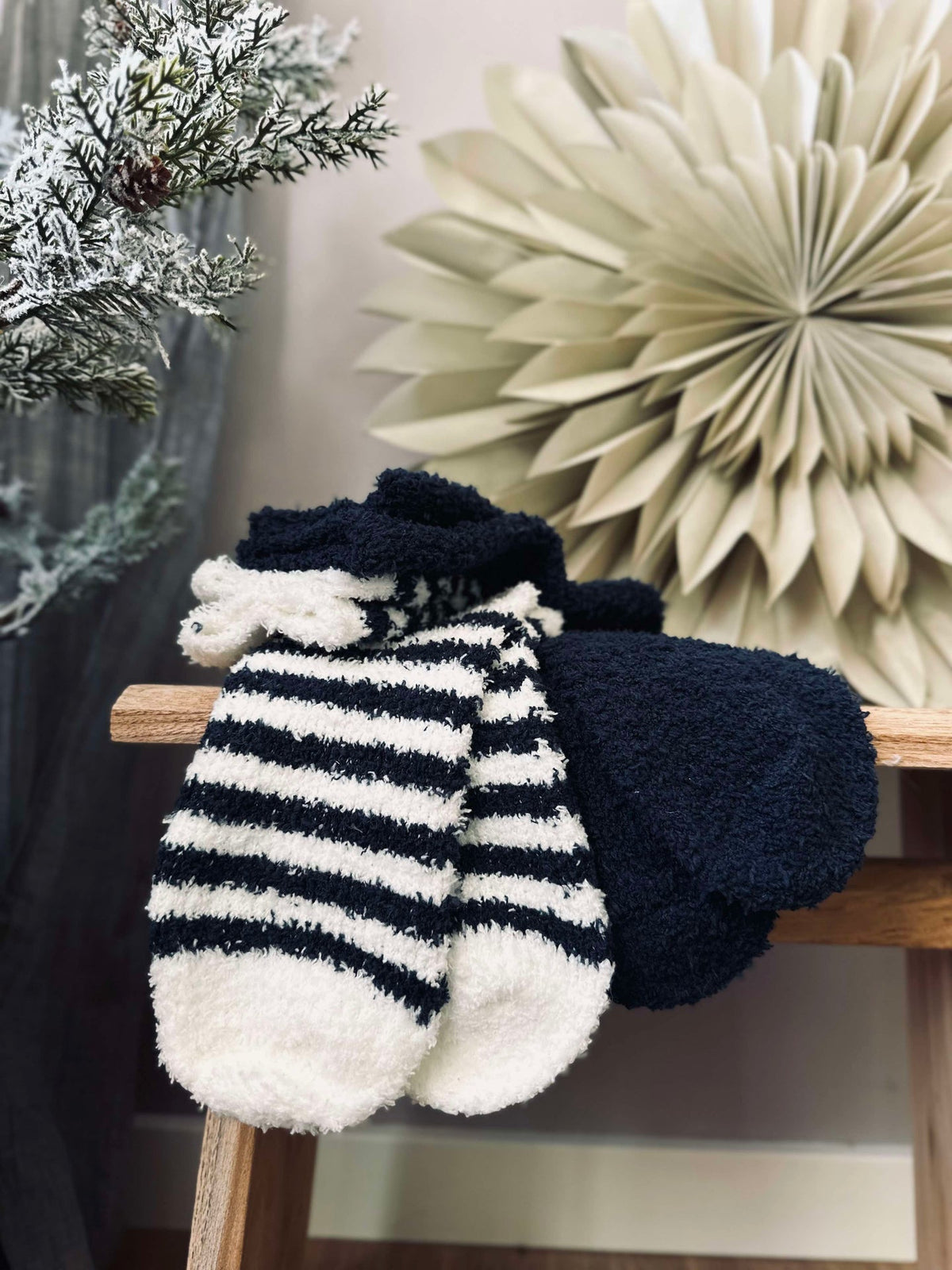 Sokken Fluffy Blue - set met 2 paar