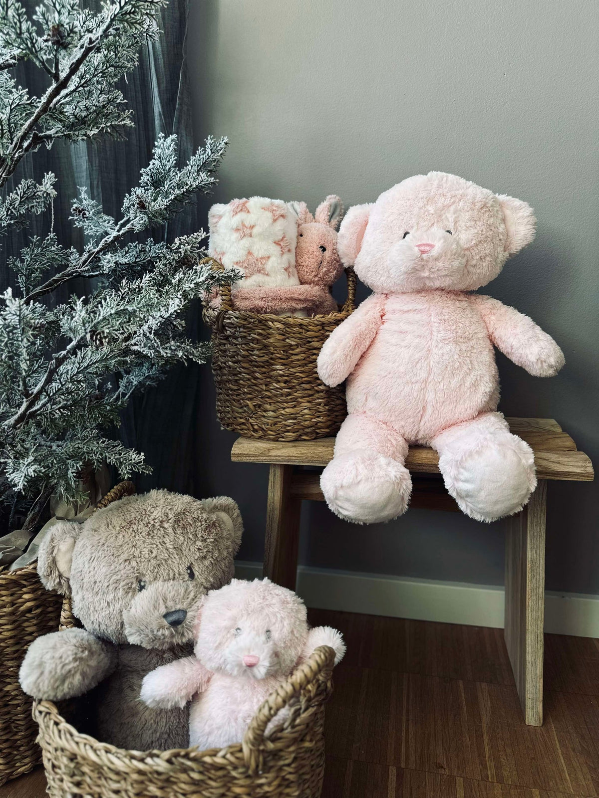 Knuffelbeer 43cm - Roze