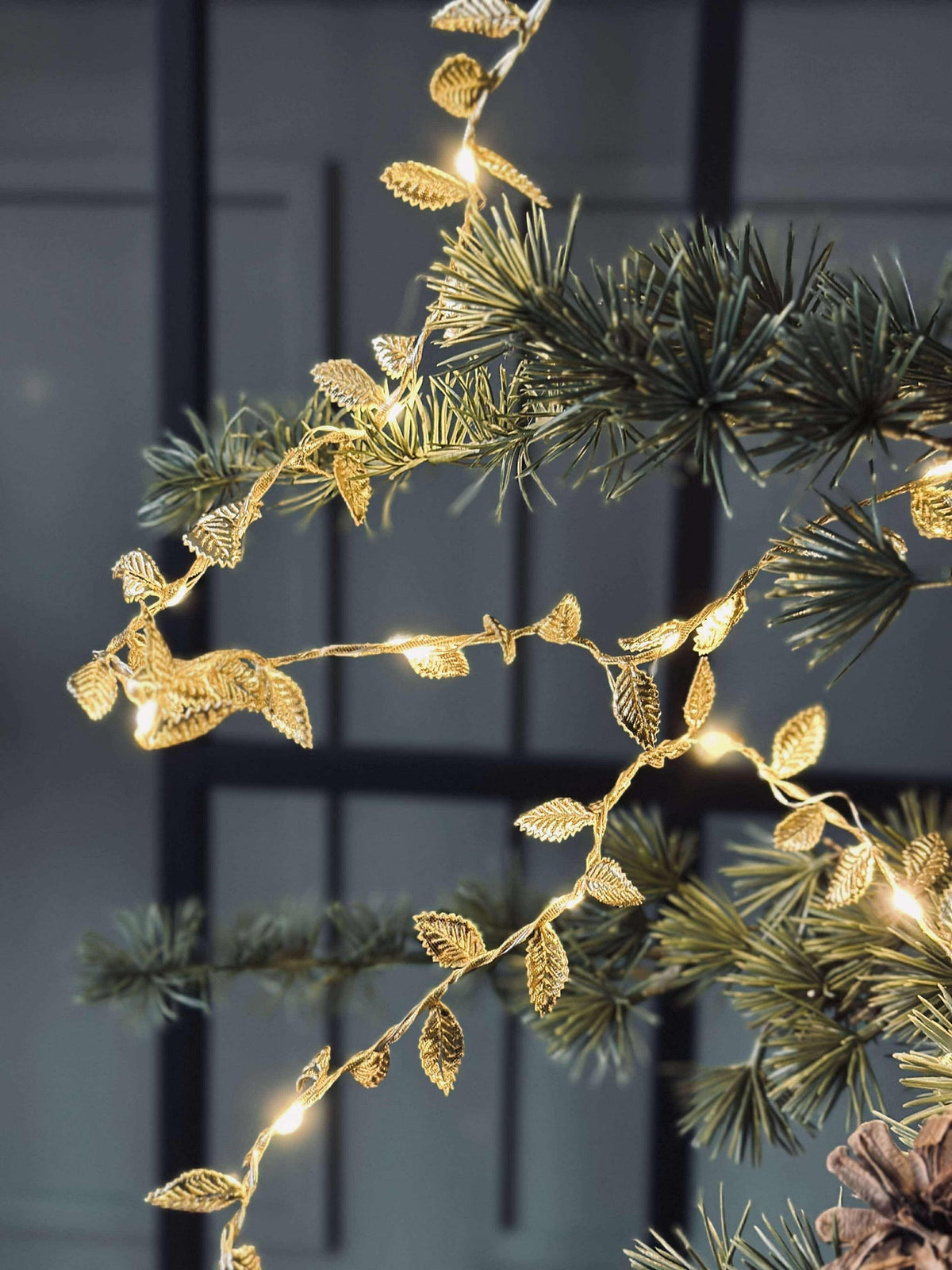 Lichtslinger met bladeren - Gold