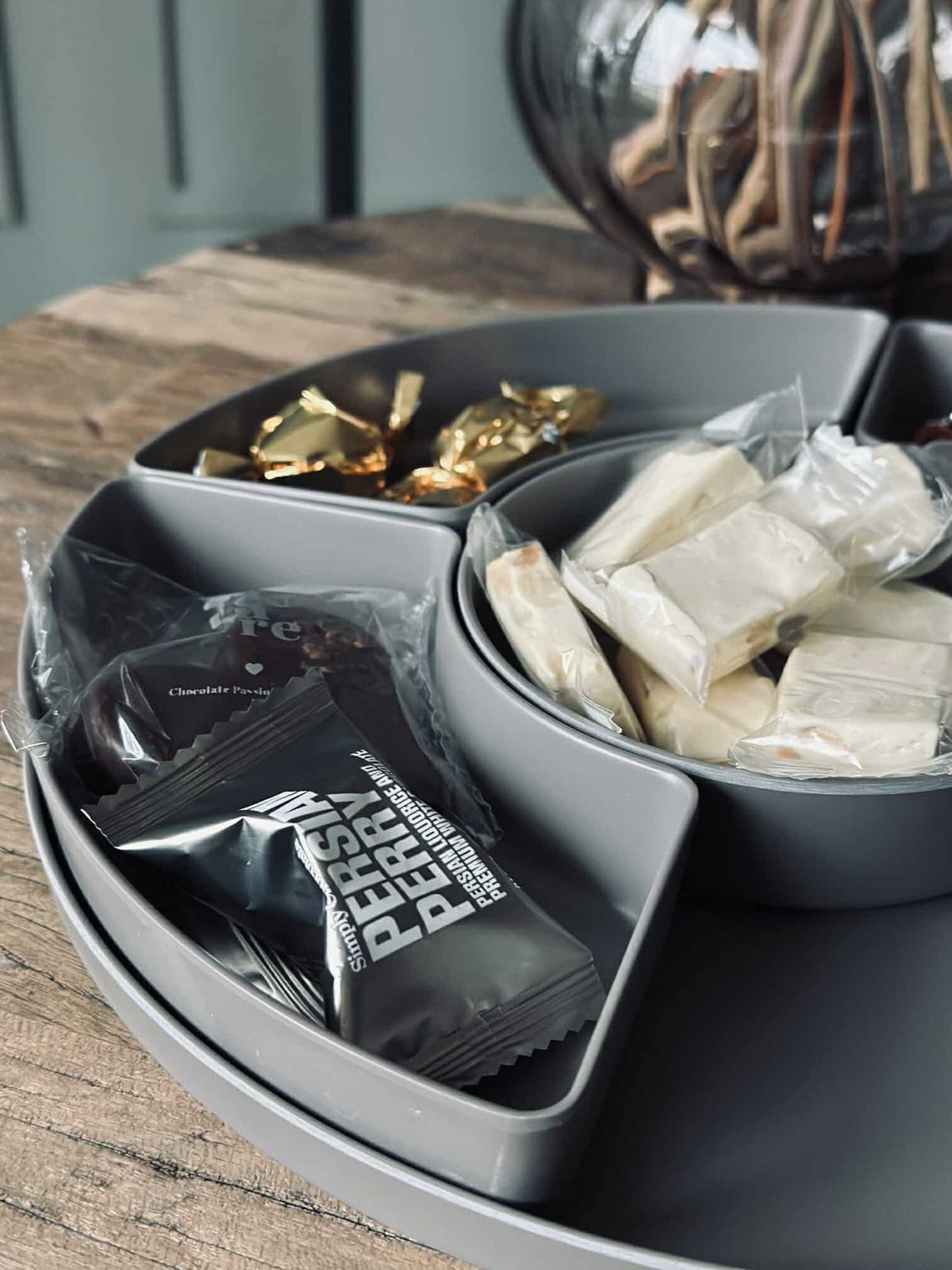 Serveerschaal - Taupe melamine