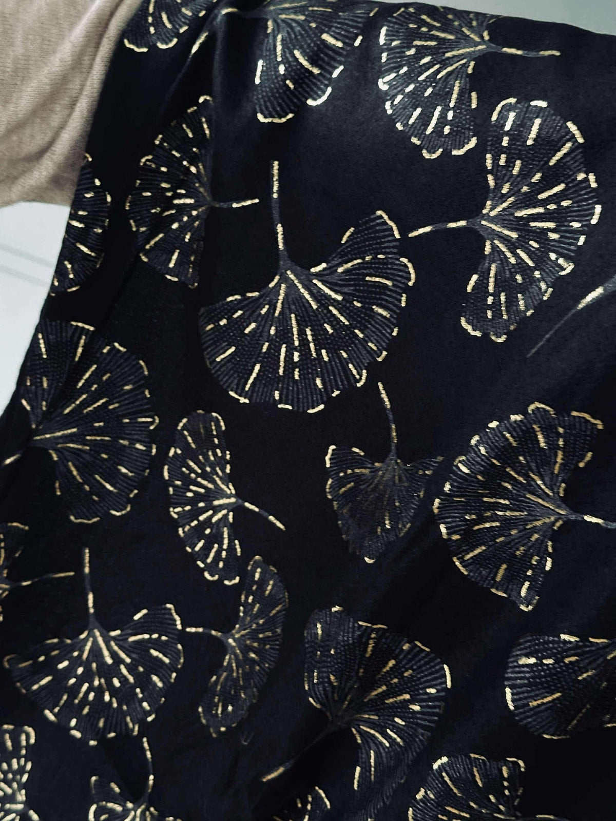 Sjaal Ginkgo - Black