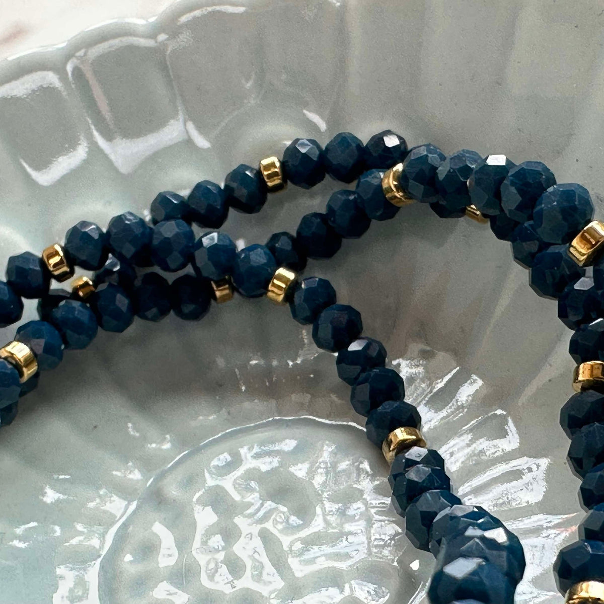 Armband Merle Zeeblauw - Set van 3 stuks