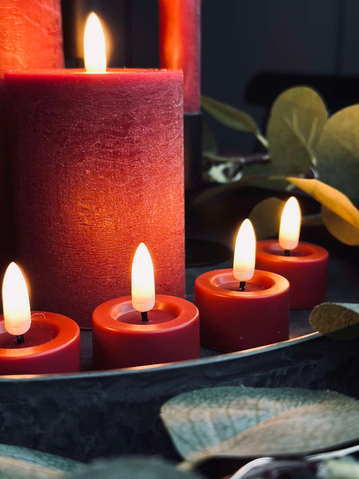 LED-lichtset met 10 delen - Rood