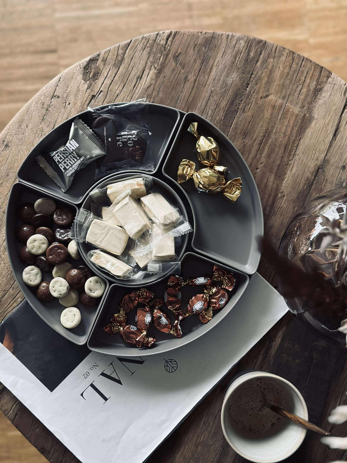 Serveerschaal - Taupe melamine