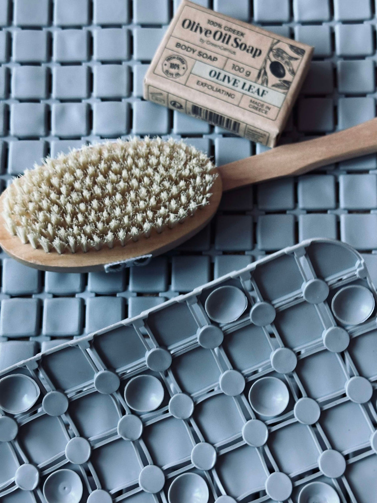 Badmat met zuignappen - Grey