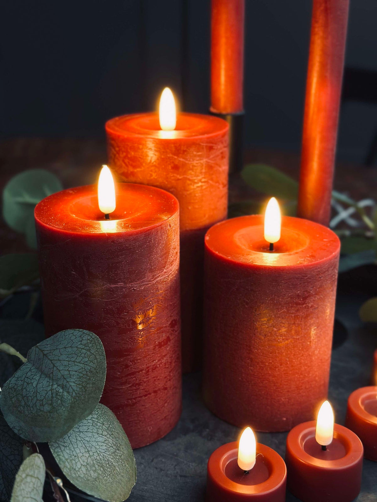 LED-lichtset met 10 delen - Rood