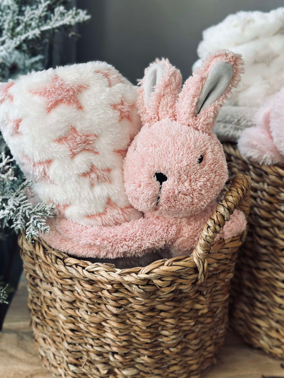 Babydeken met knuffel - Konijn