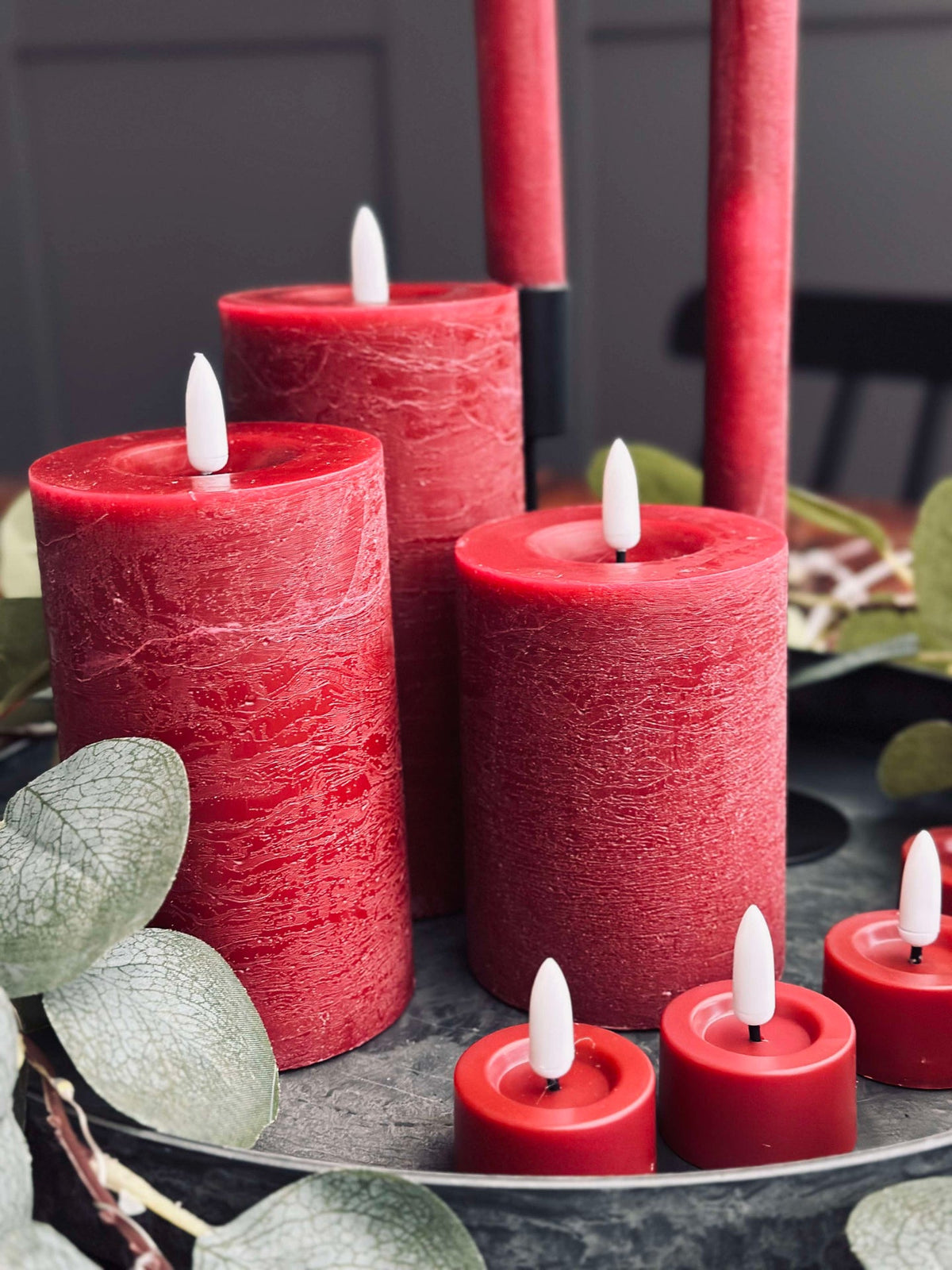 LED-lichtset met 10 delen - Rood