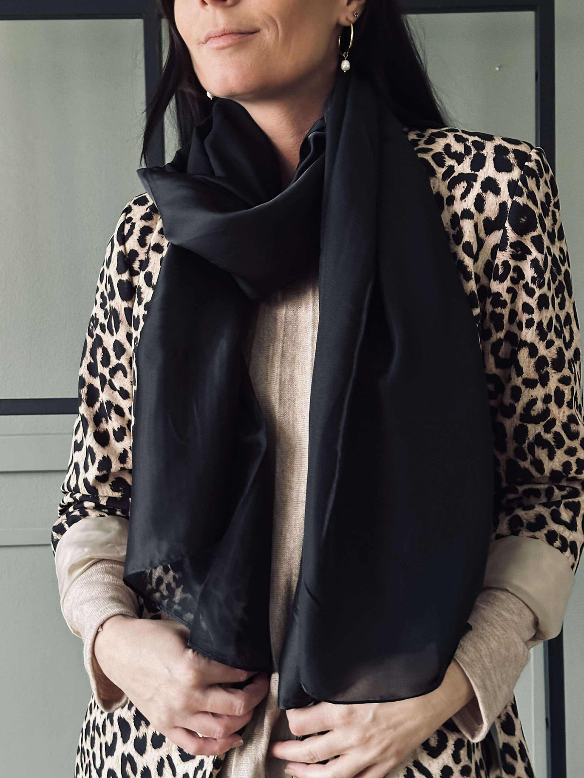Sjaal Silky Black