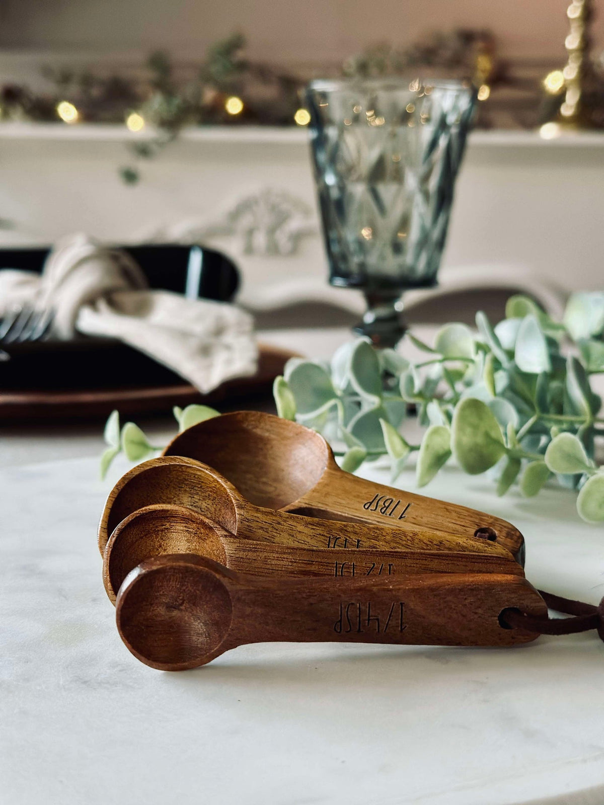 Maatlepels Acacia - set van 4 stuks