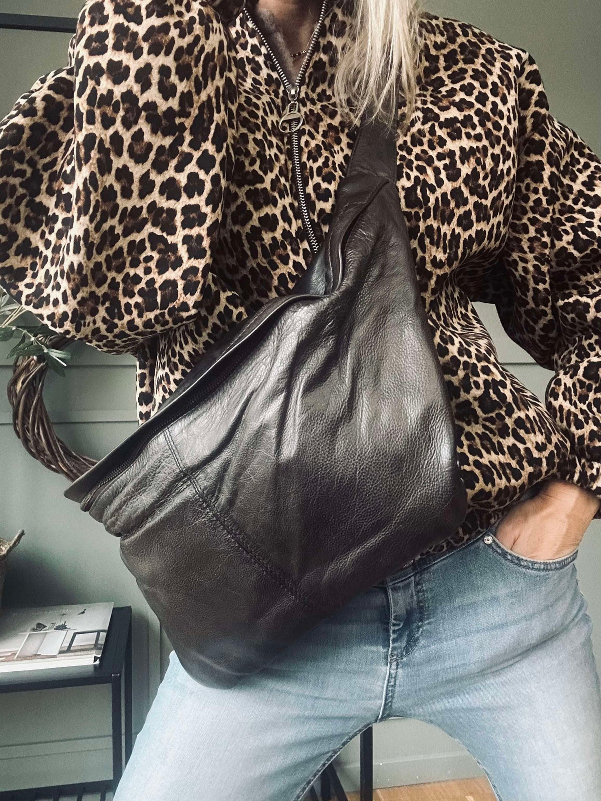 Cool Buffy XL Bumbag van boterzacht leer - Brown