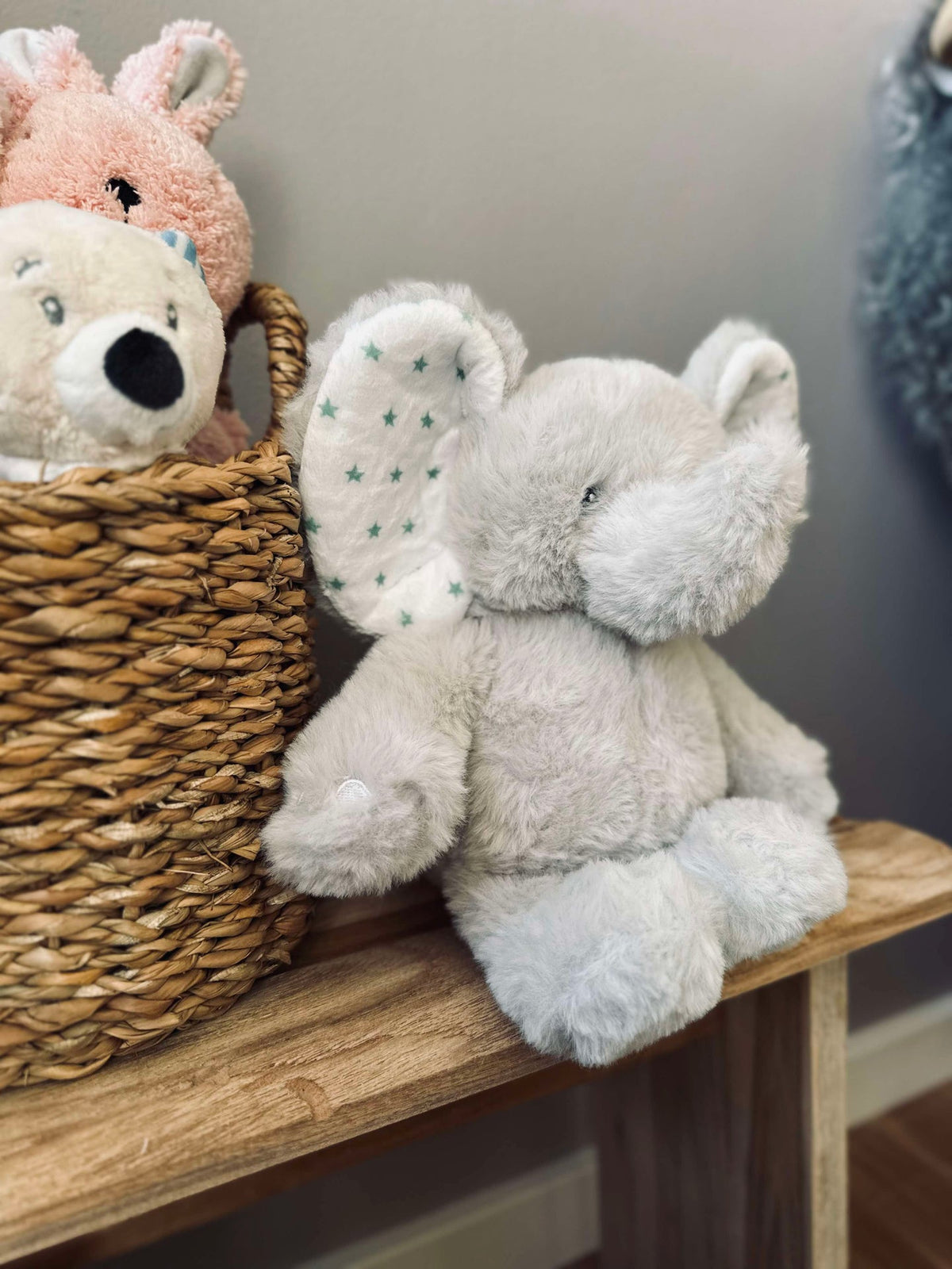 Knuffelelefant - 25 cm - Grijs