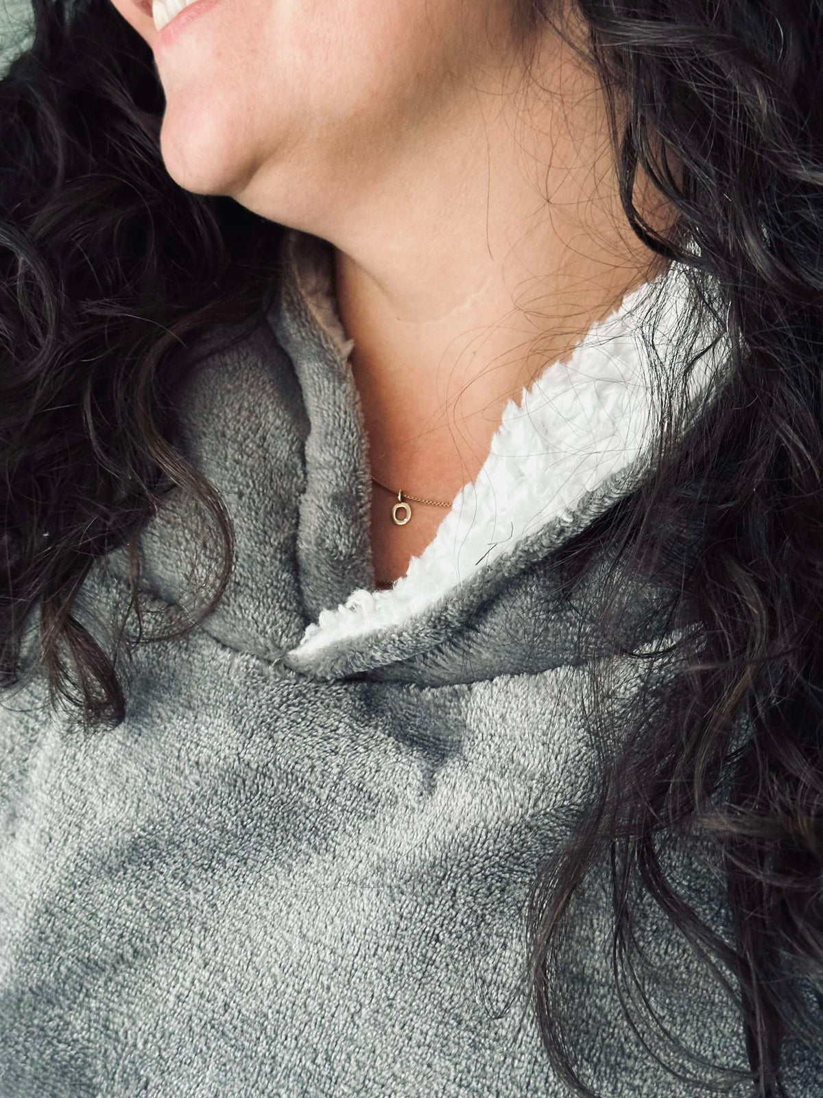 Hoodie Fleece Grijs - Oversize