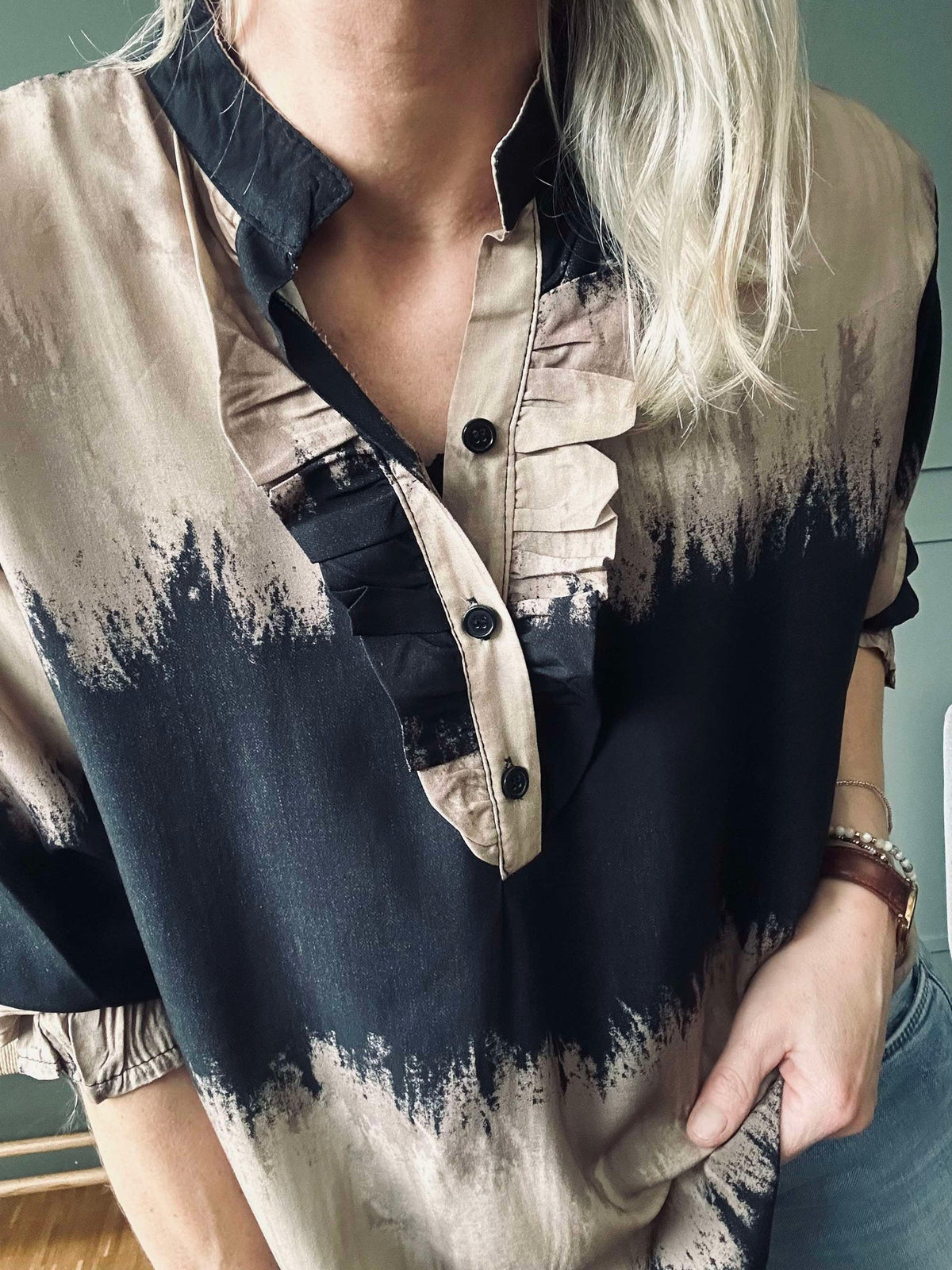 Overhemd Aya Dark Camel