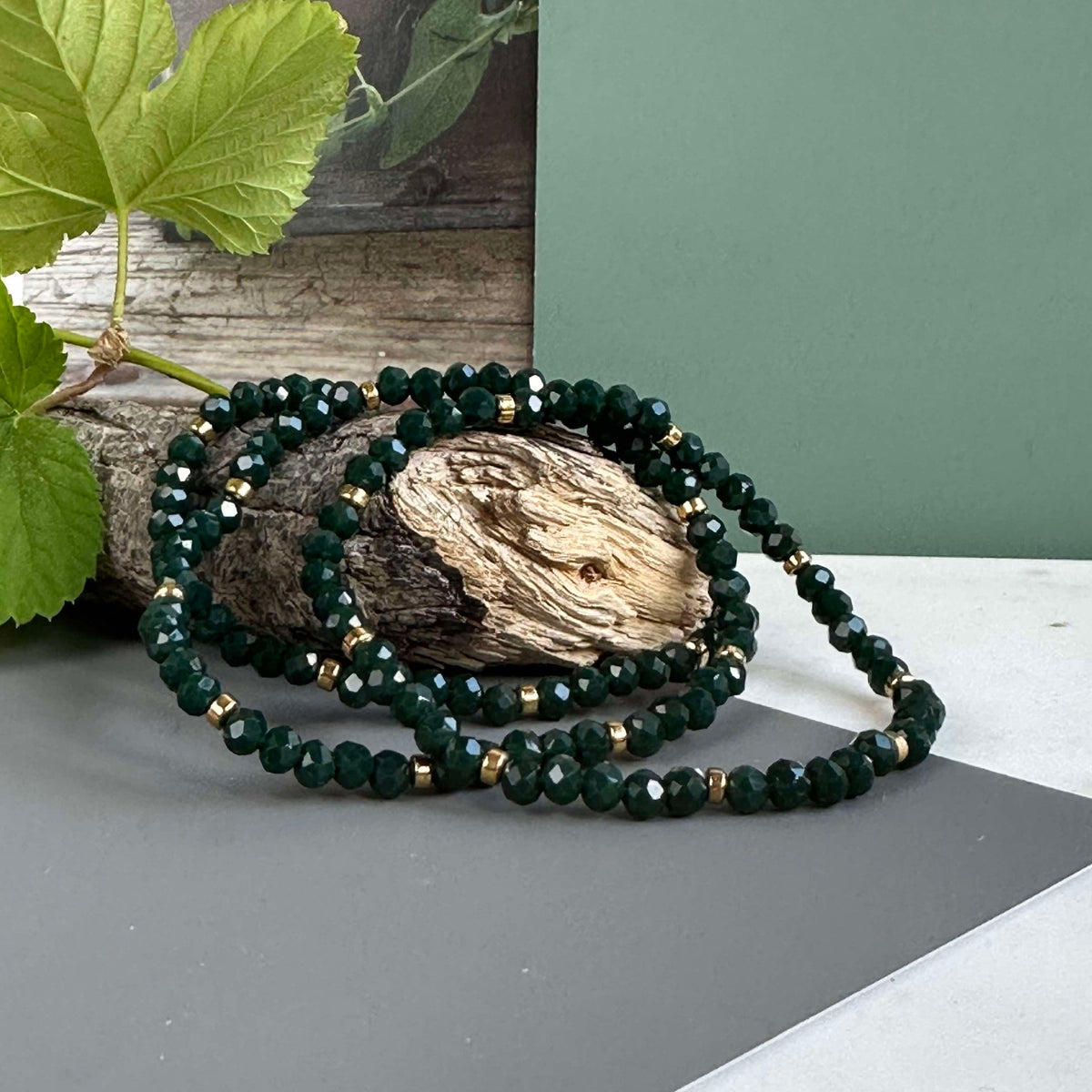 Armband Merle Forest Green - Set met 3 stuks