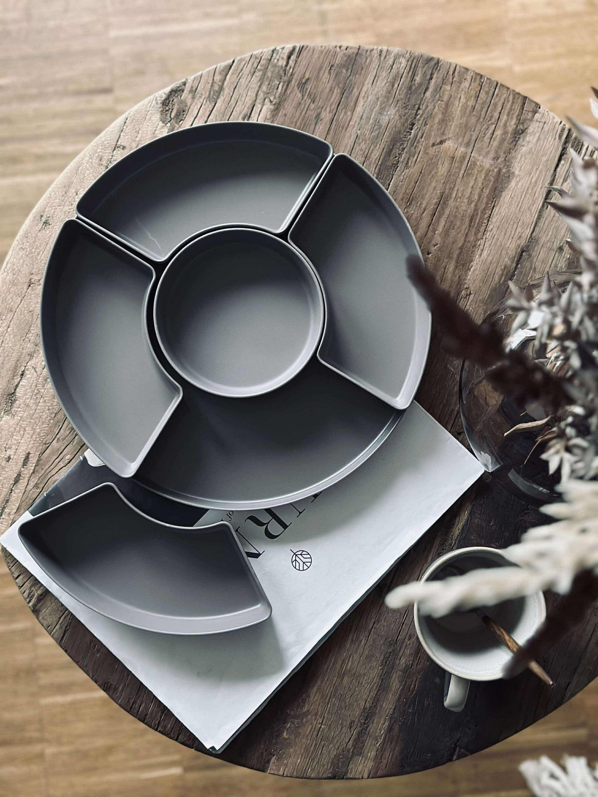 Serveerschaal - Taupe melamine