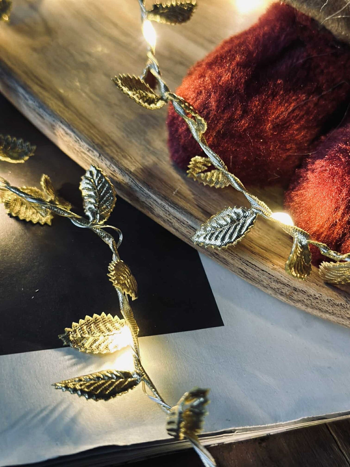 Lichtslinger met bladeren - Gold