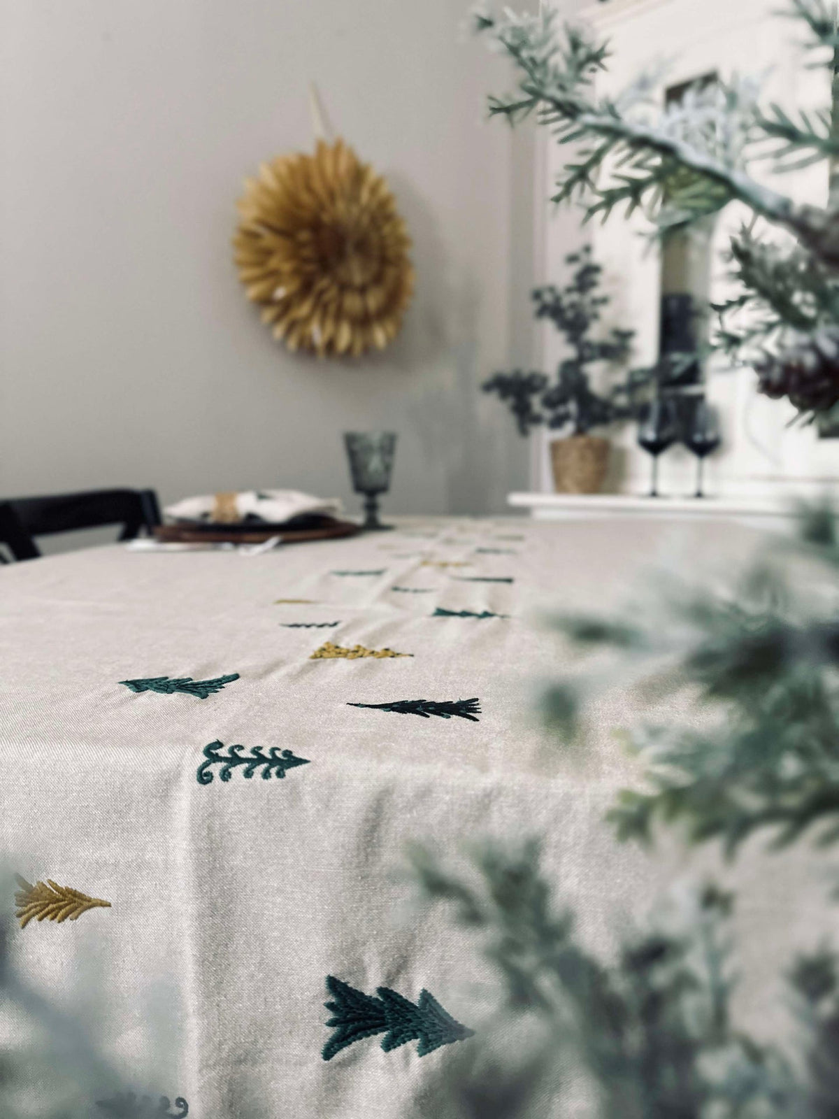 Kersttafelkleed Katoen - 140x270