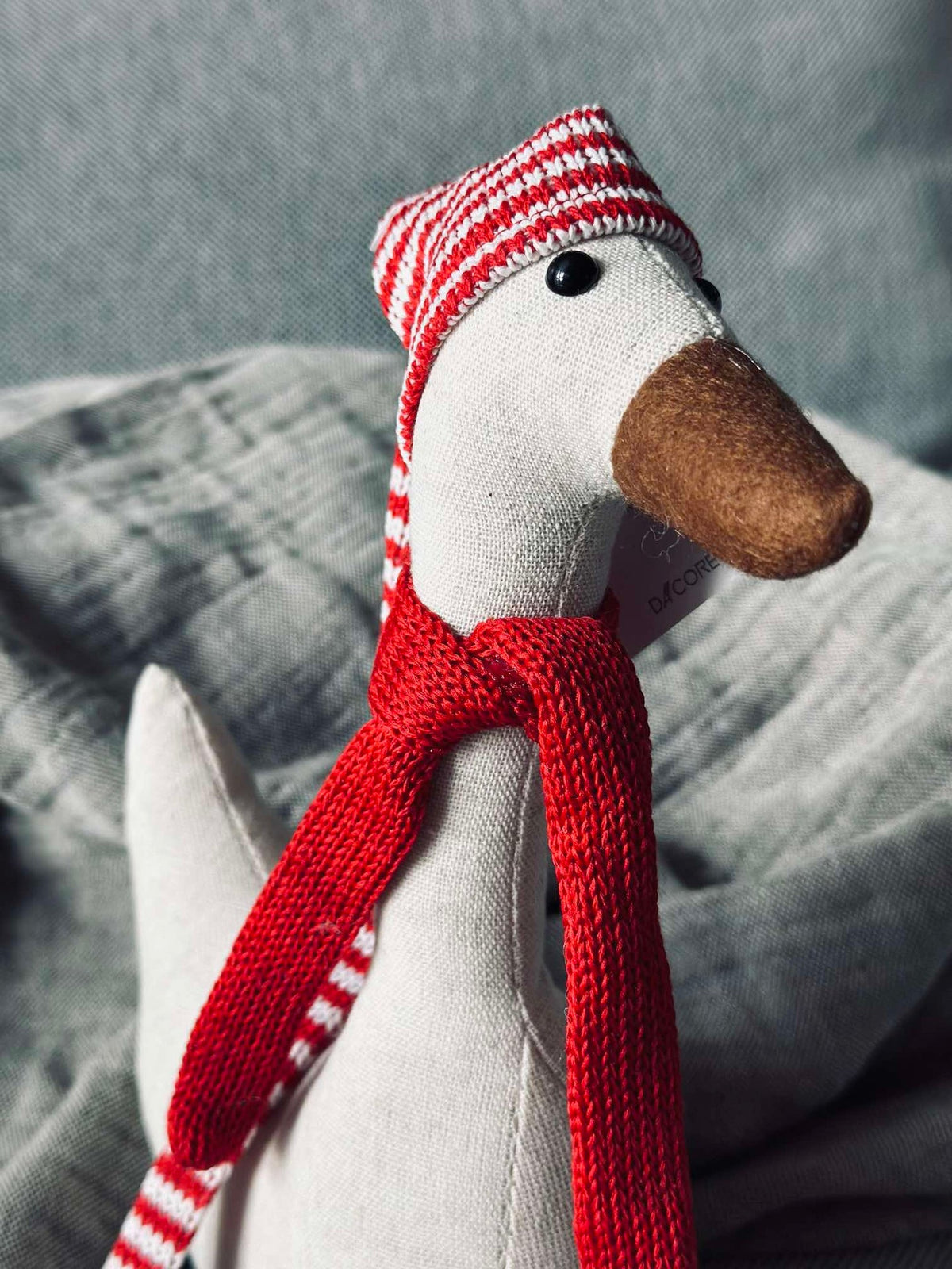 Kerst eend met muts - Medium