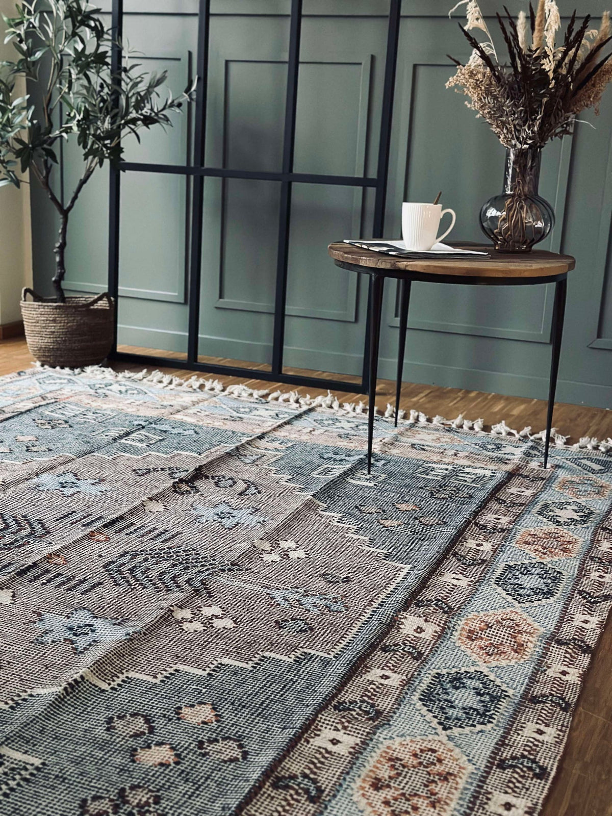 Vloerkleed Aisha Blauw - Meerdere maten