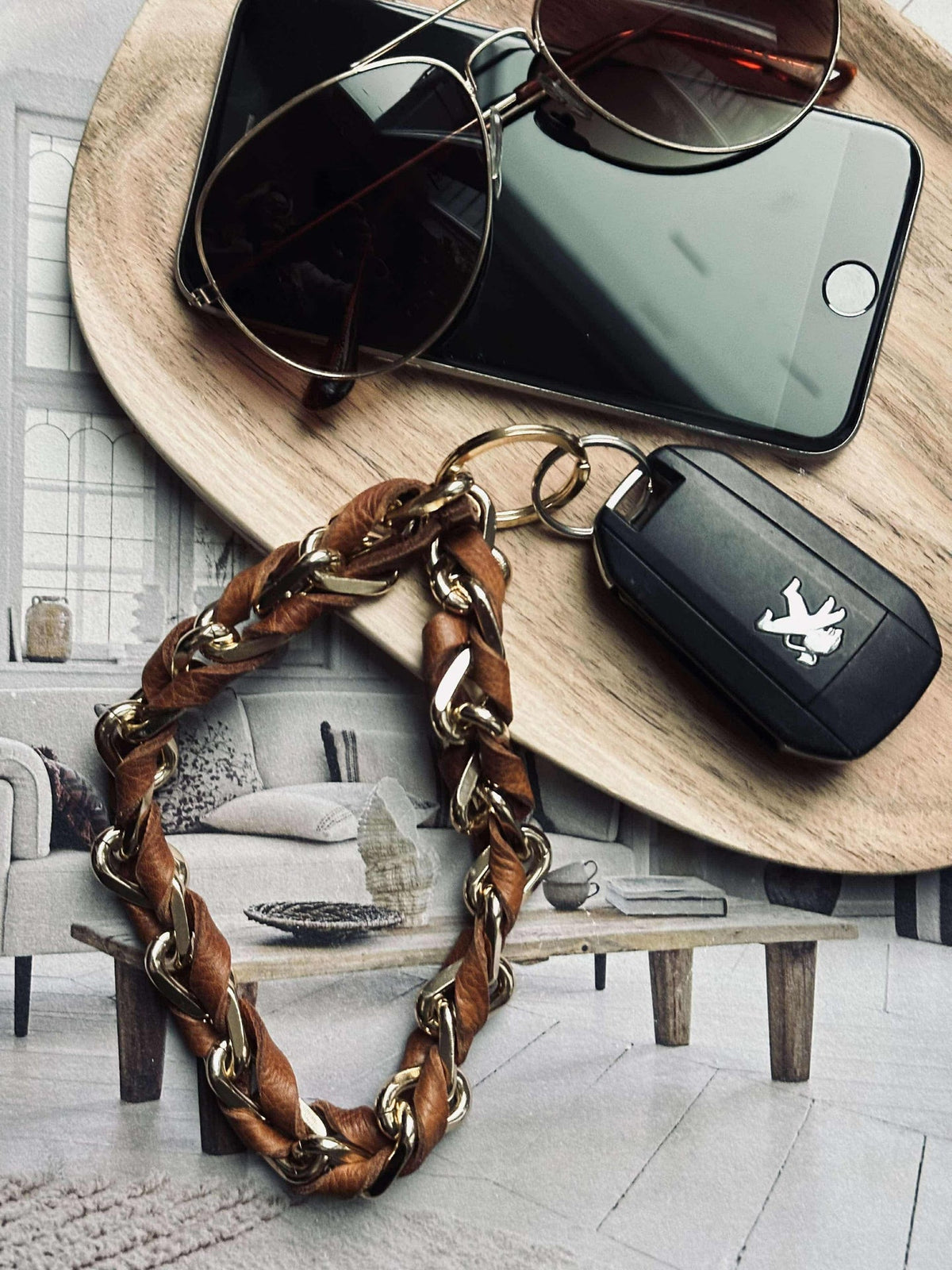 Sleutellint – Walnut / Gold