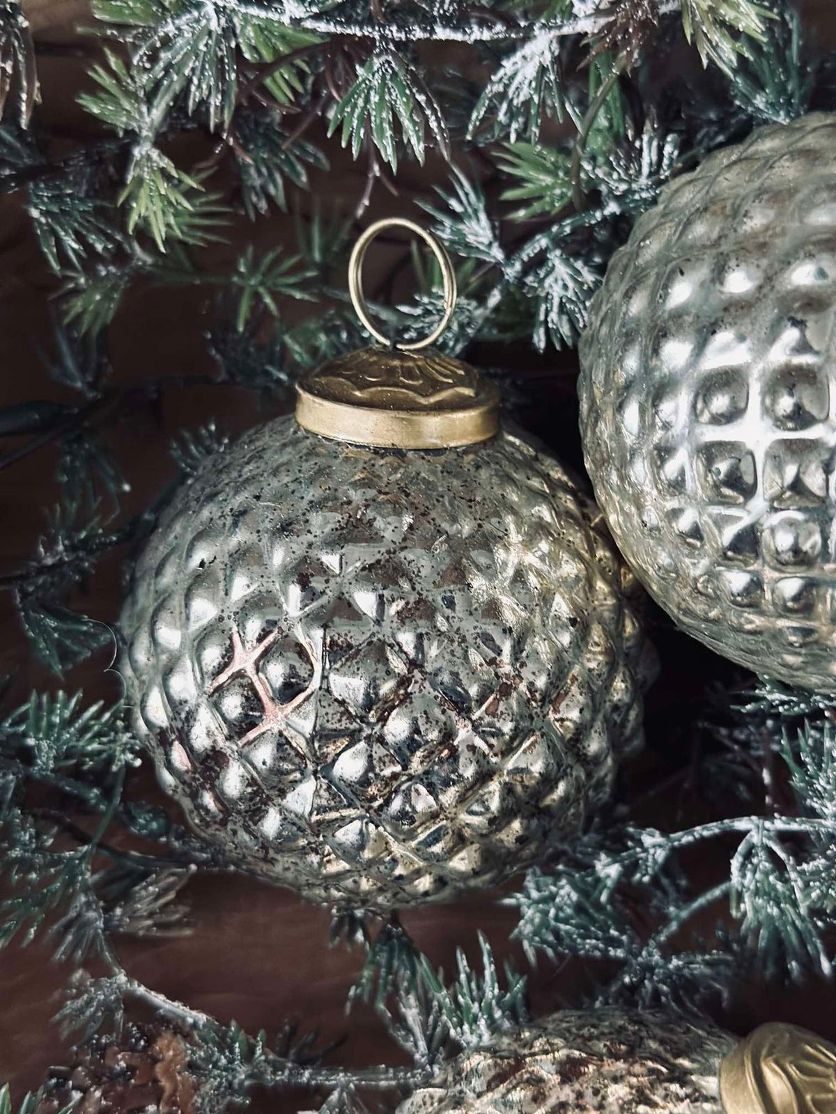 Glazen kerstballen Goud - Verpakking met 3 stuks
