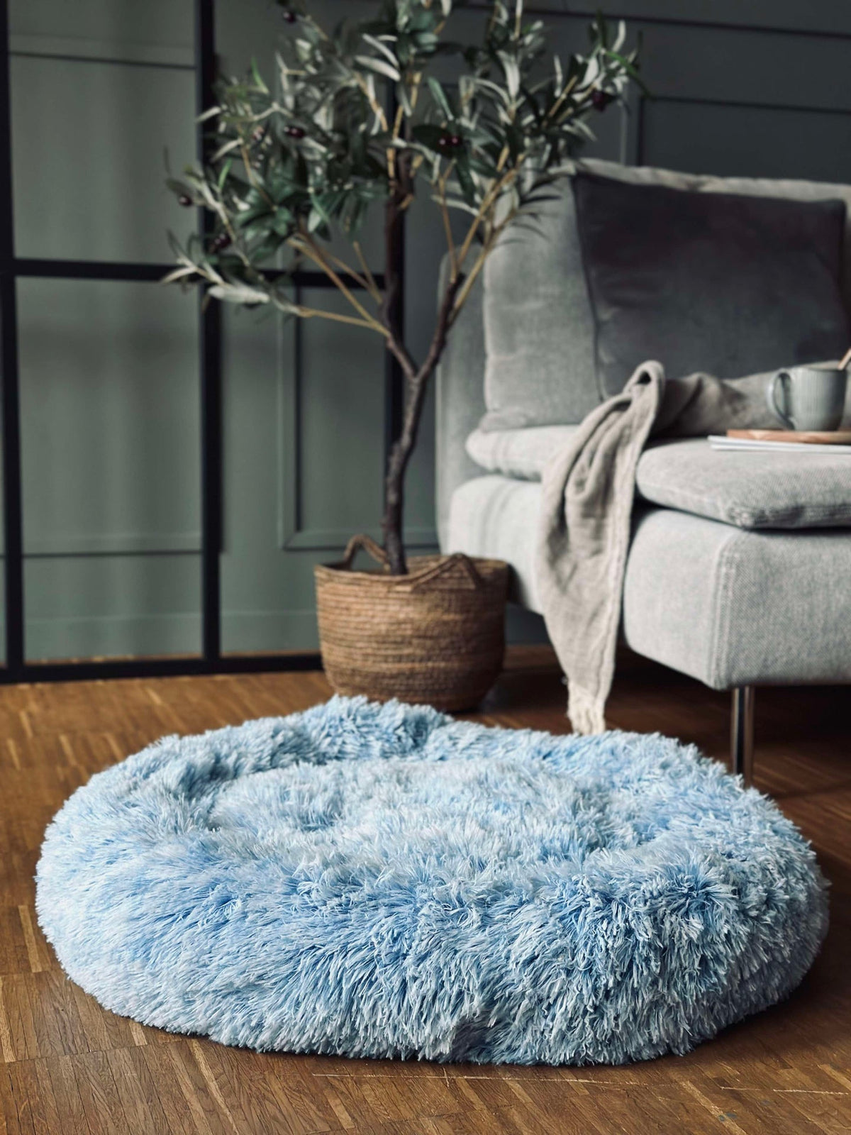 Hondenmand Fluffy - Dia 60 cm Blauw