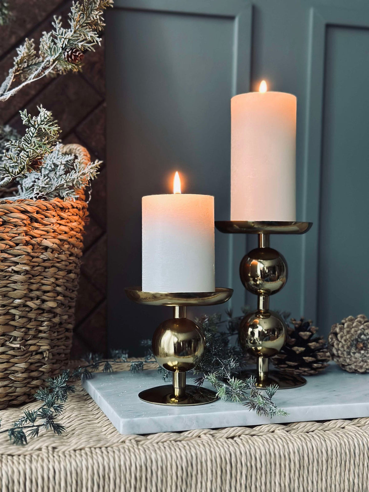 Lichtkaarshouder NOYA 10 cm - Gold