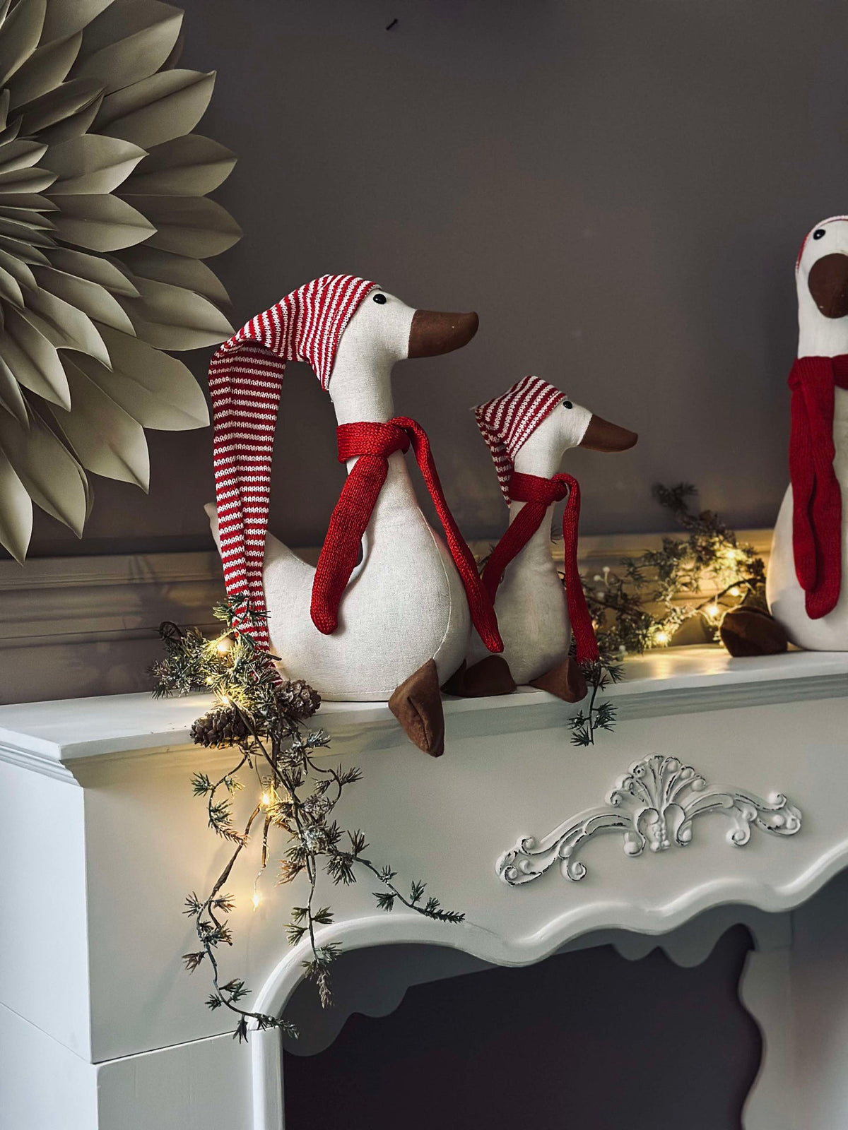 Kerst eend met muts - Medium
