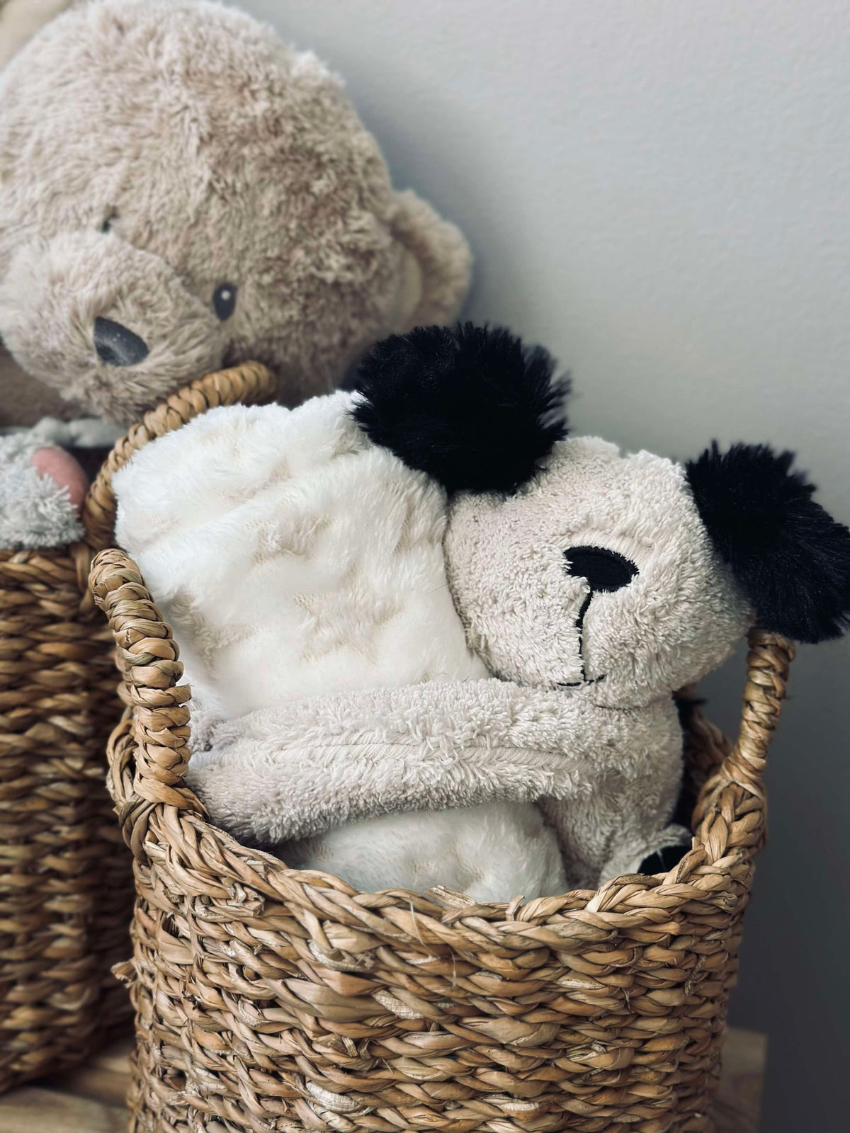 Babydeken met knuffelhond