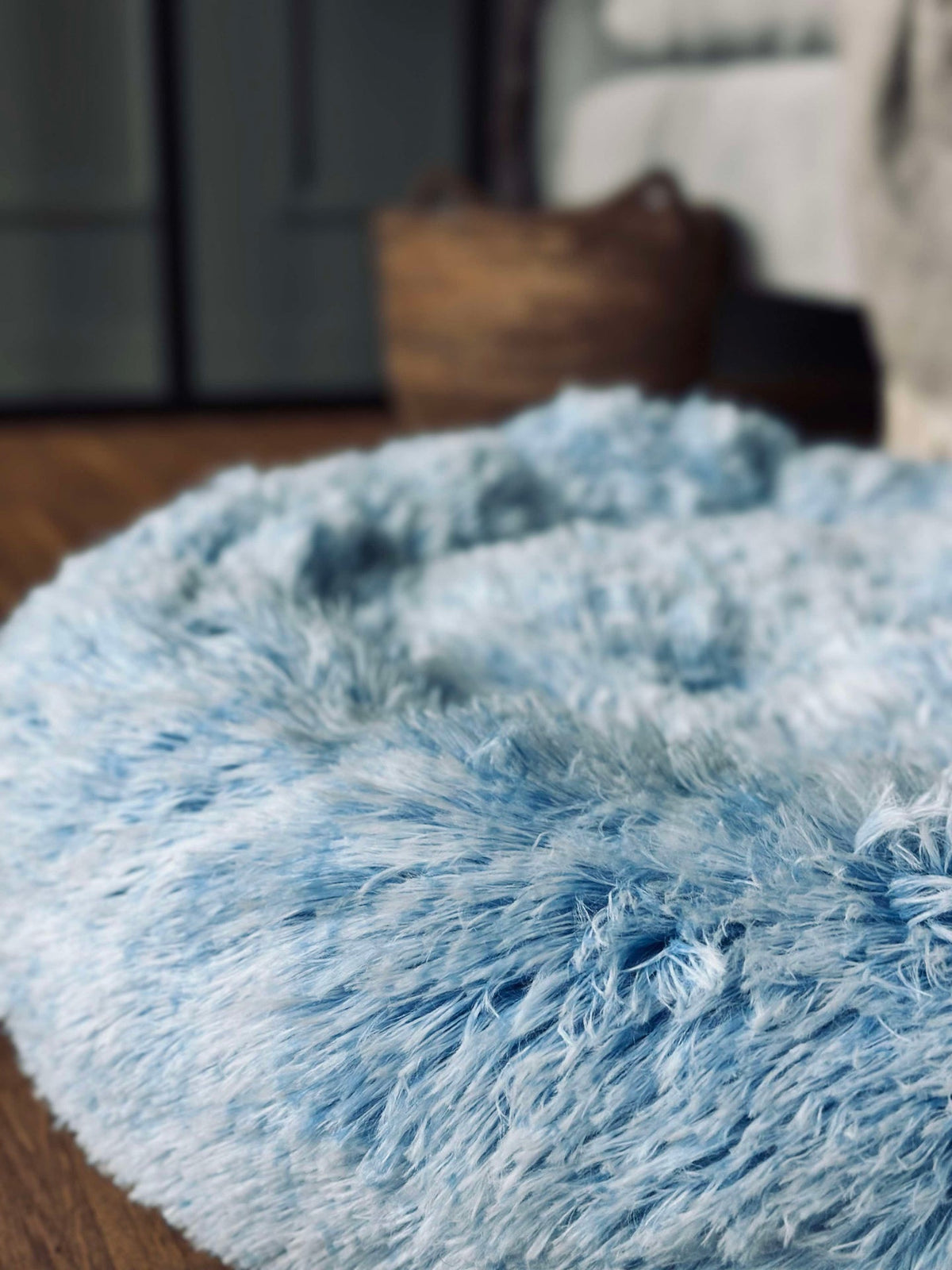 Hondenmand Fluffy - Dia 60 cm Blauw