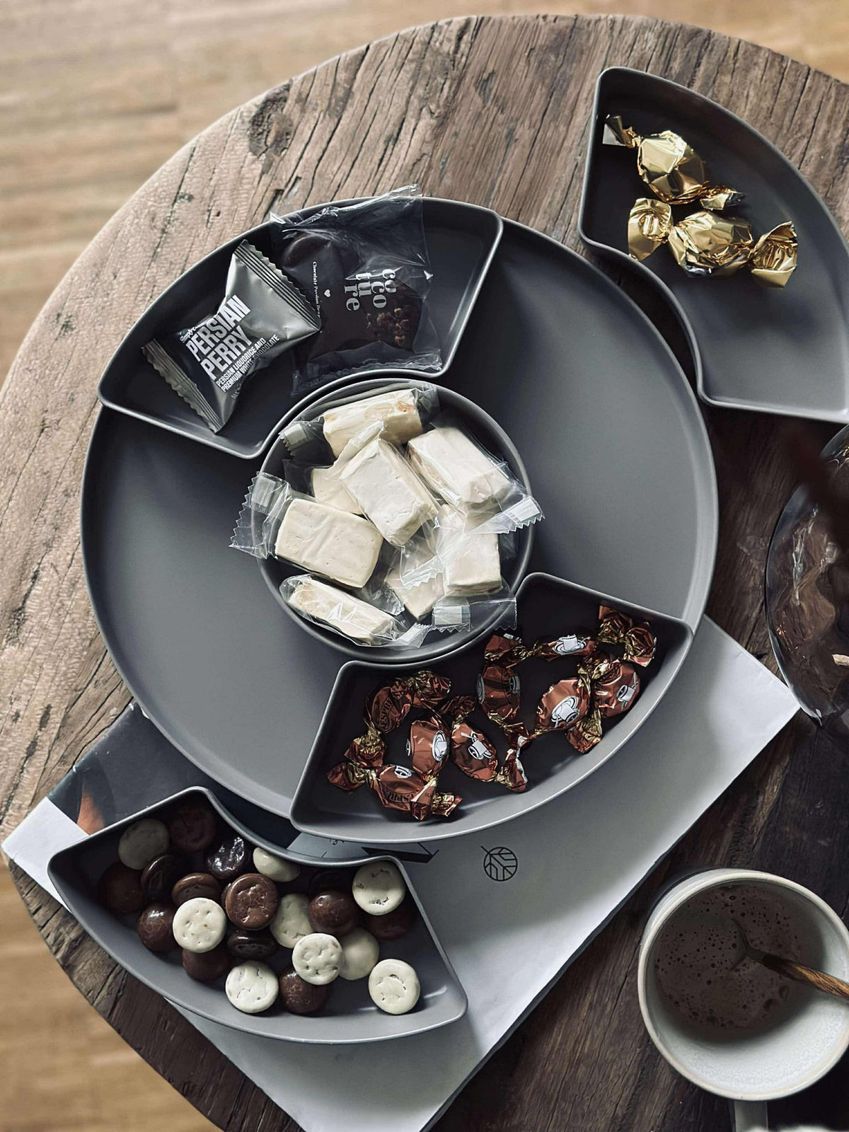Serveerschaal - Taupe melamine