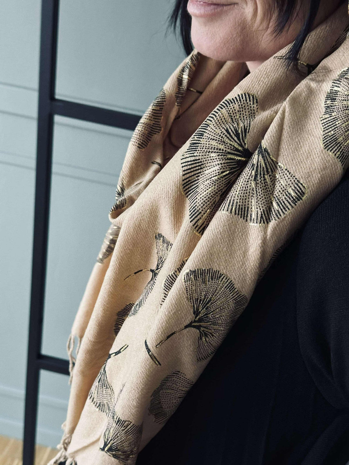 Sjaal Ginkgo - Beige
