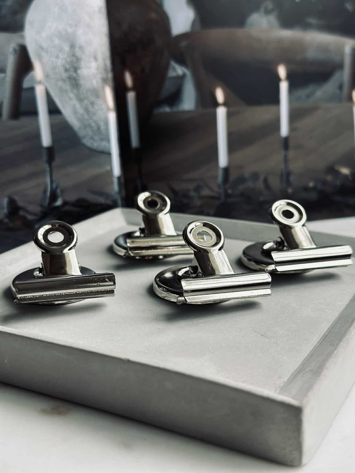 Magneten met clips - 4 stuks