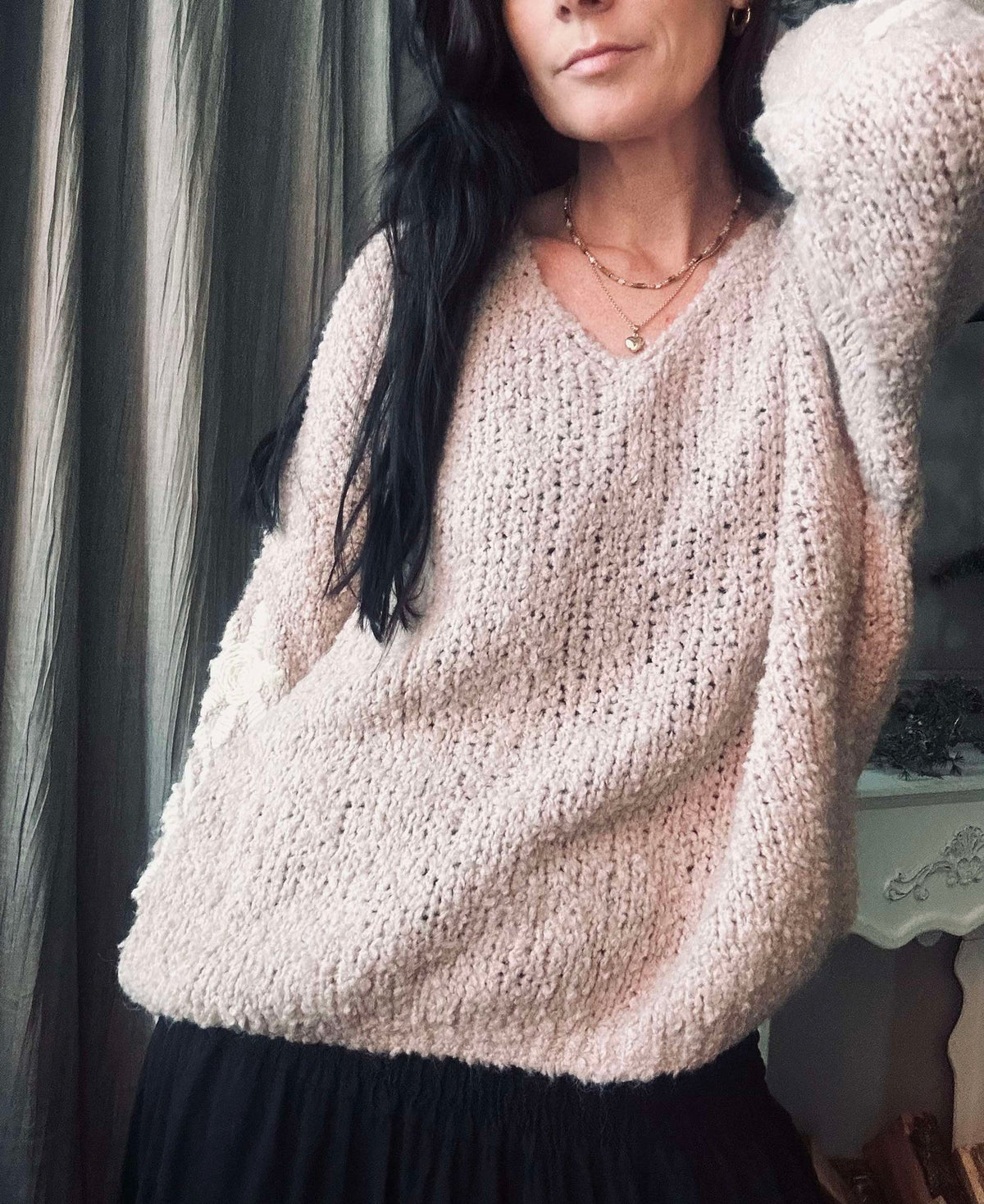 Trui Almond Rosa