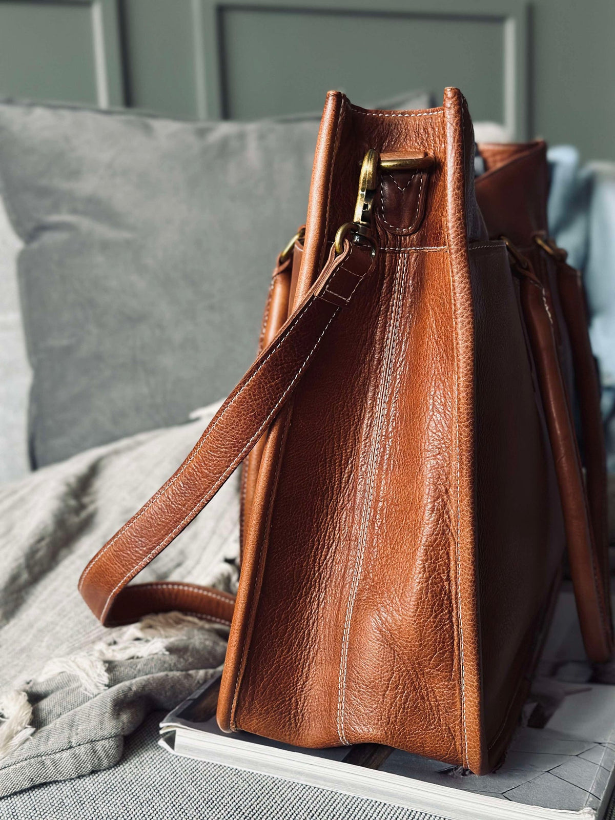 Werktas - Walnut leather