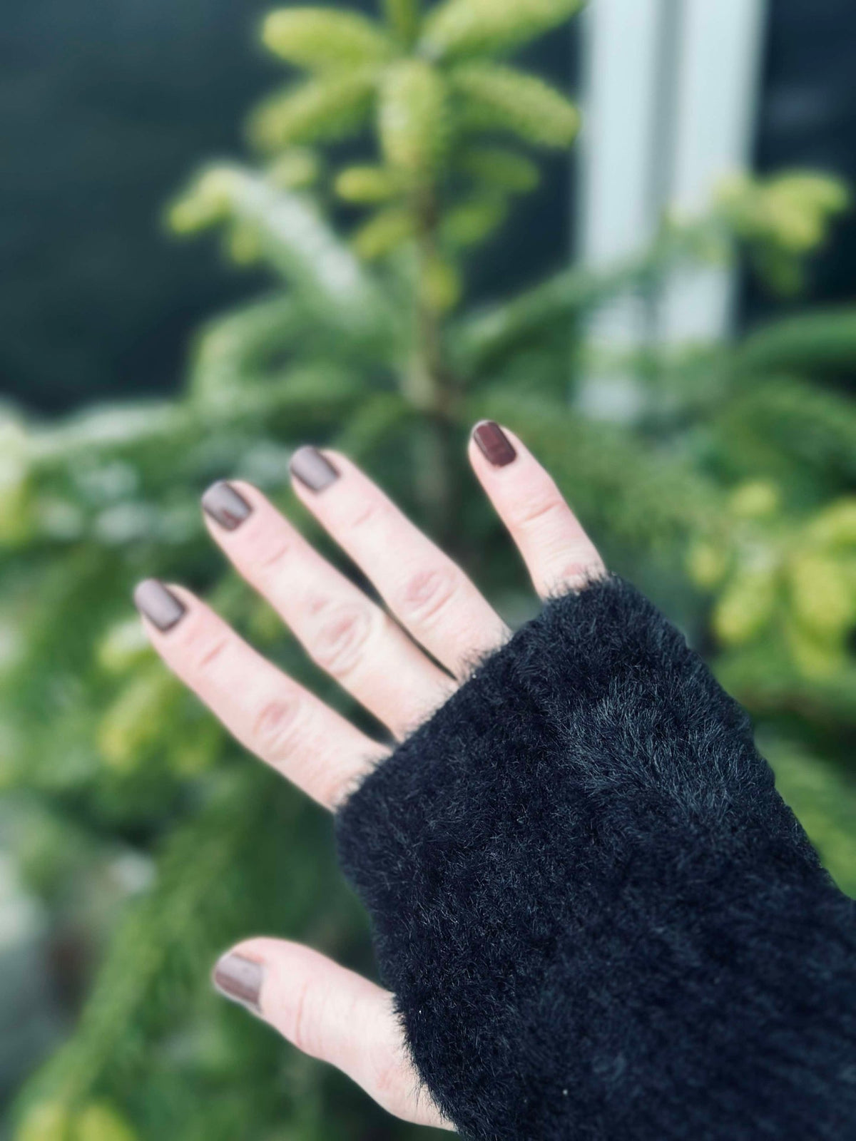 Handschoenen - Zwart pluche