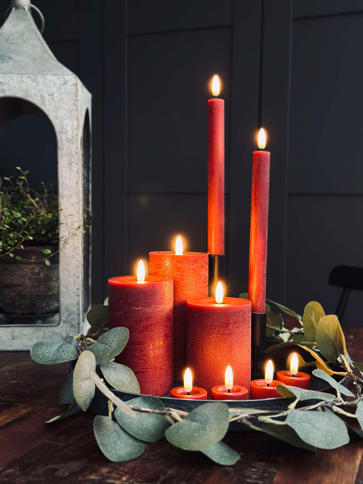 LED-lichtset met 10 delen - Rood