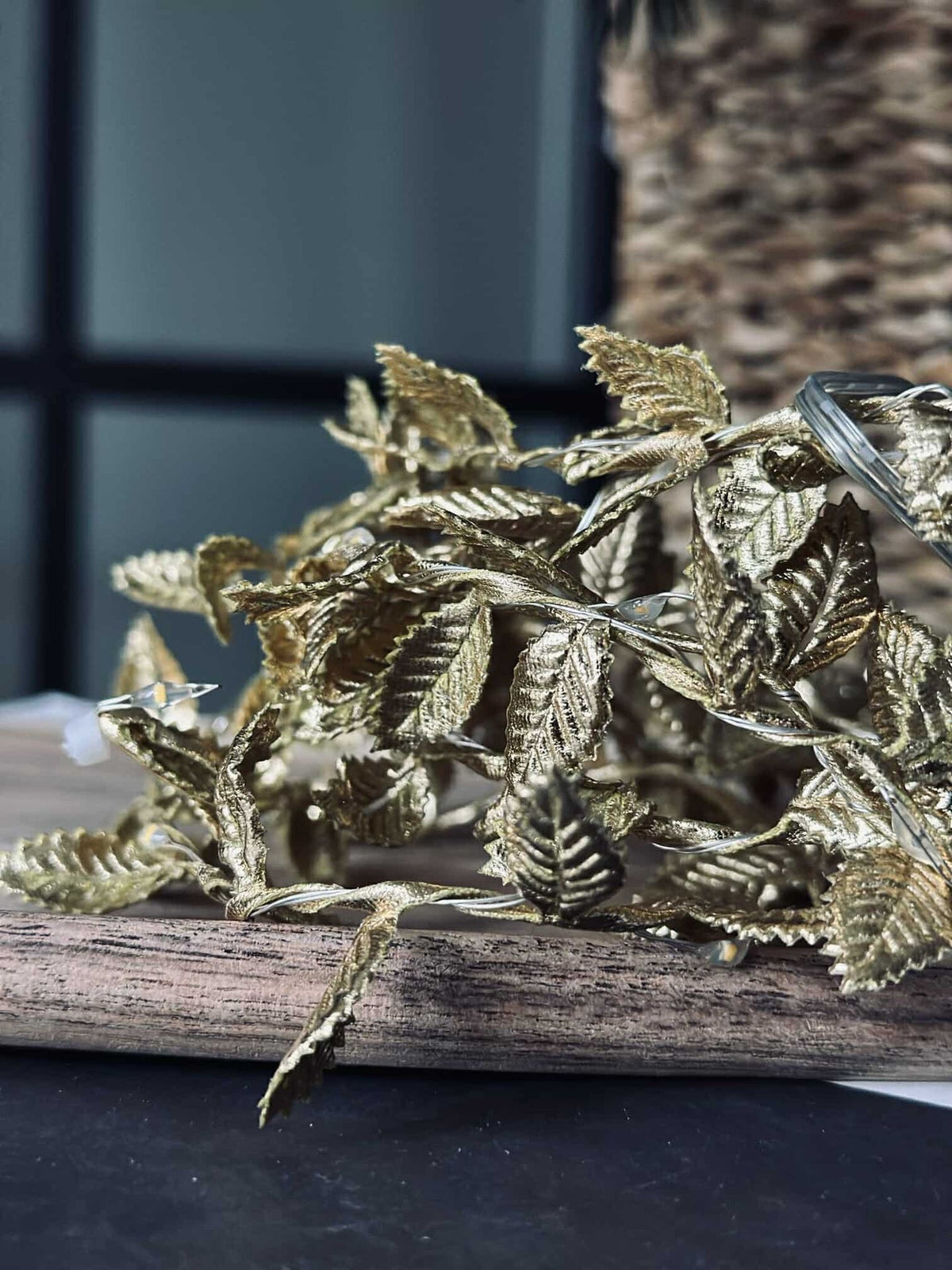 Lichtslinger met bladeren - Gold