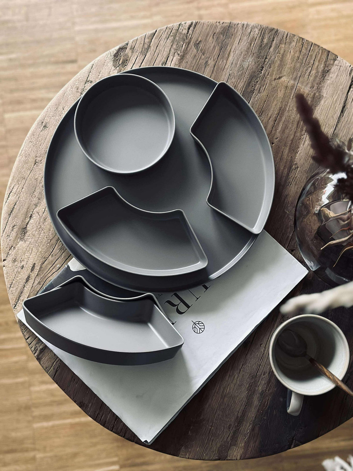 Serveerschaal - Taupe melamine